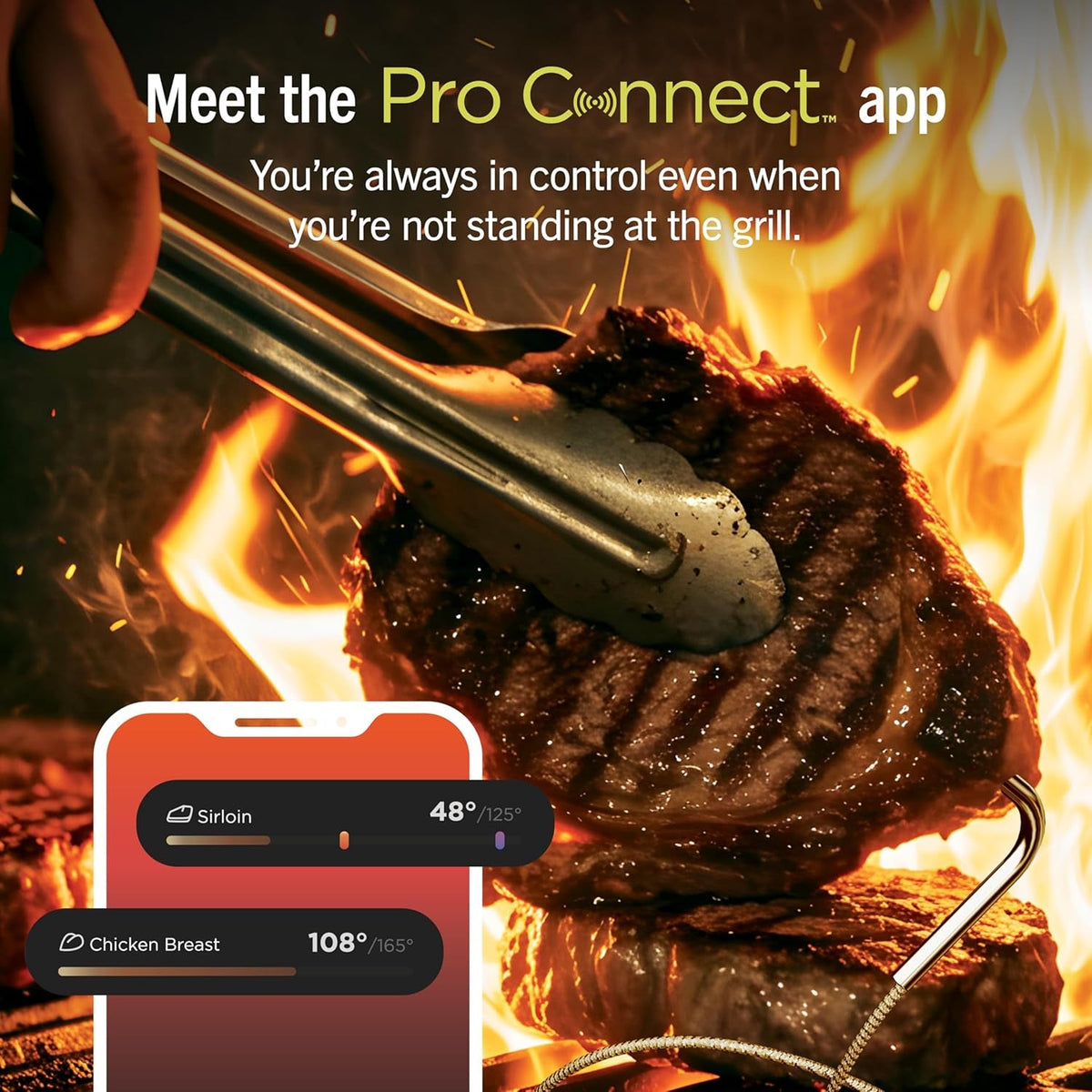 Premium Grill & Smoker | 5-In-1 Smart Cooking System Electric & Propane App-Connected - Digital Roast, Griddle & Pizza Maker