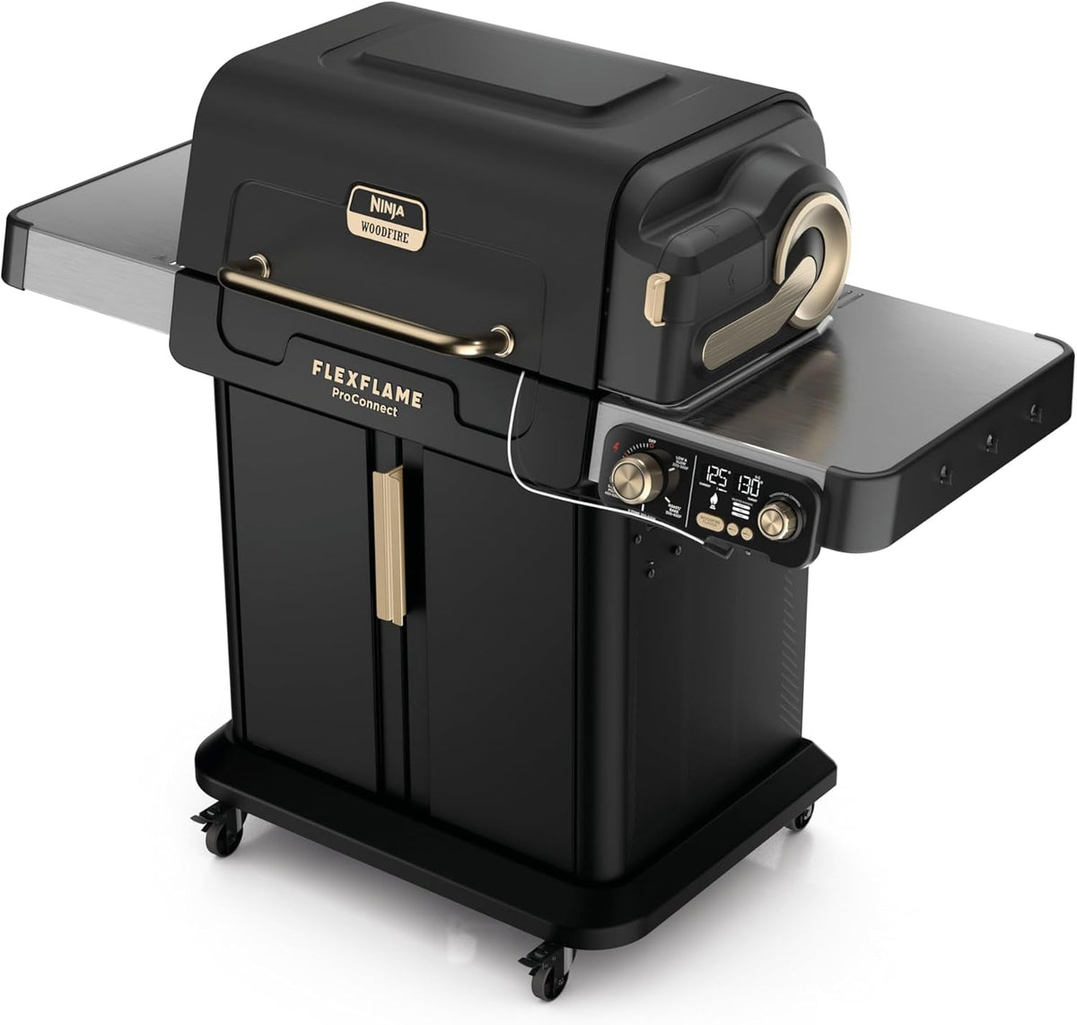 Premium Grill & Smoker | 5-In-1 Smart Cooking System Electric & Propane App-Connected - Digital Roast, Griddle & Pizza Maker
