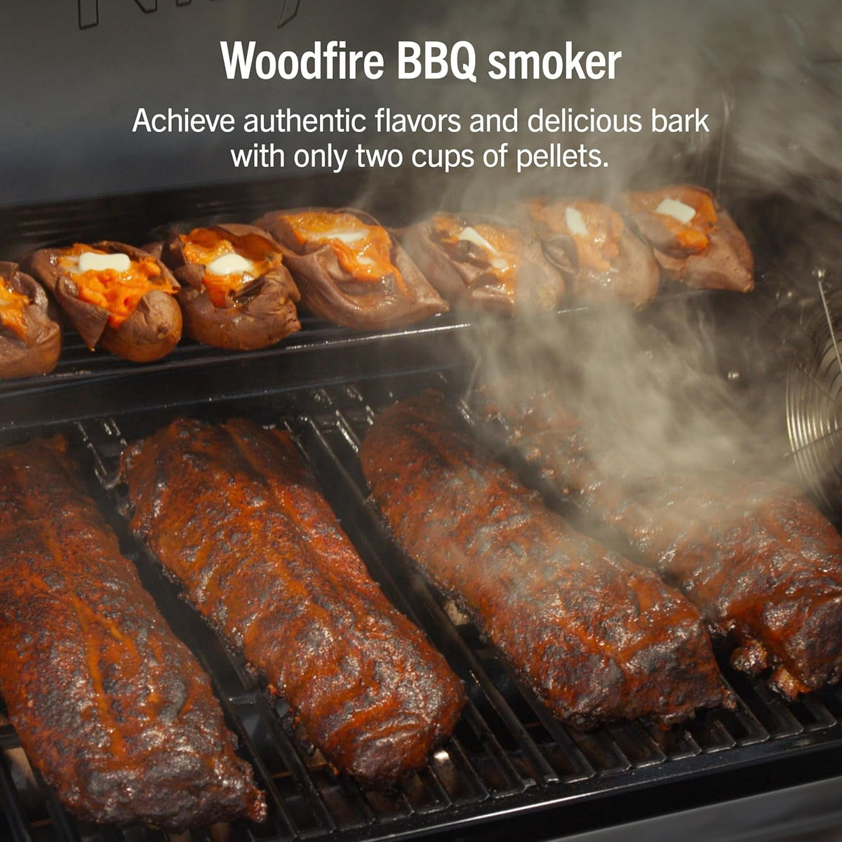 Premium Grill & Smoker | 5-In-1 Smart Cooking System Electric & Propane App-Connected - Digital Roast, Griddle & Pizza Maker