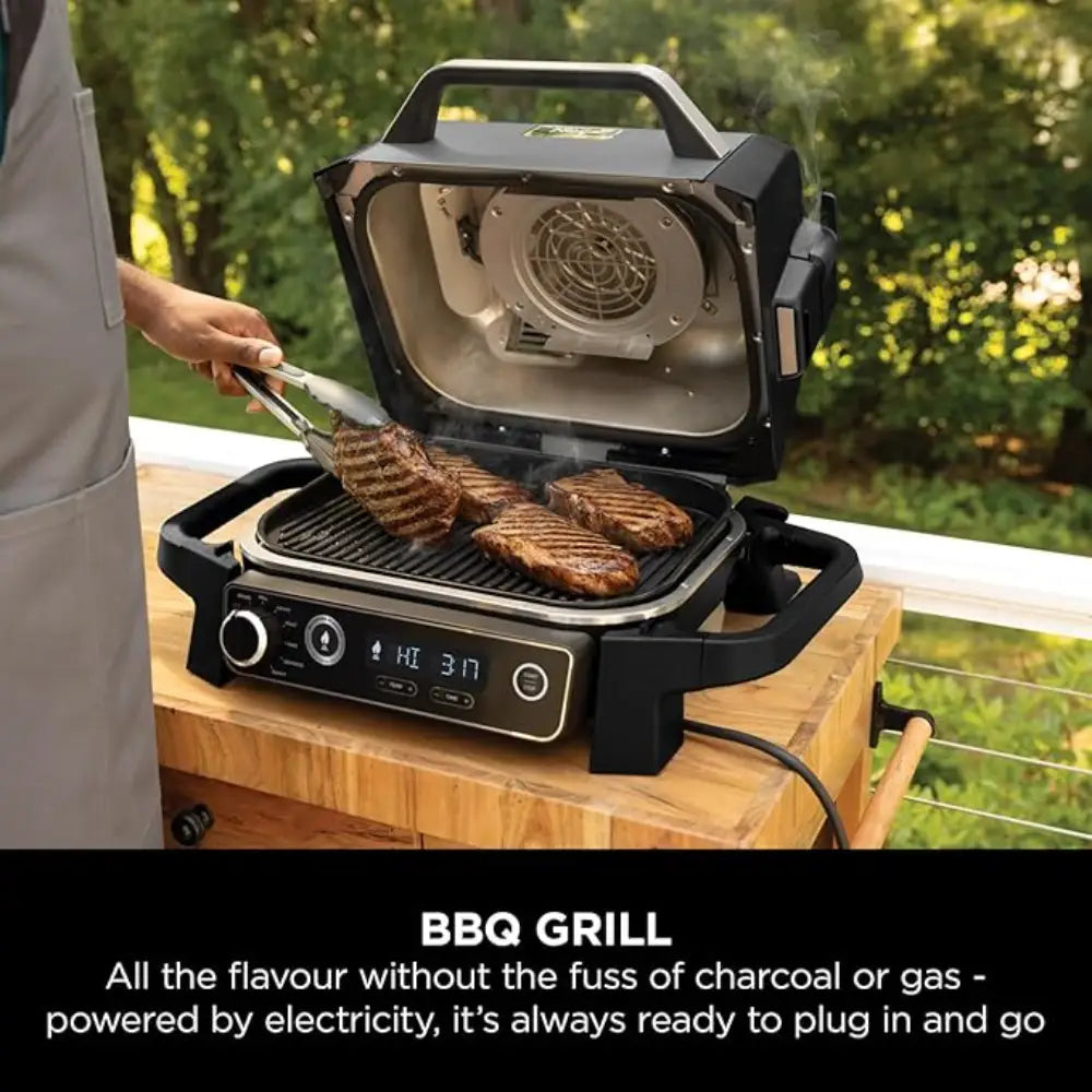 Ninja Woodfire Electric BBQ Grill & Smoker and Air Fryer | OG701UK