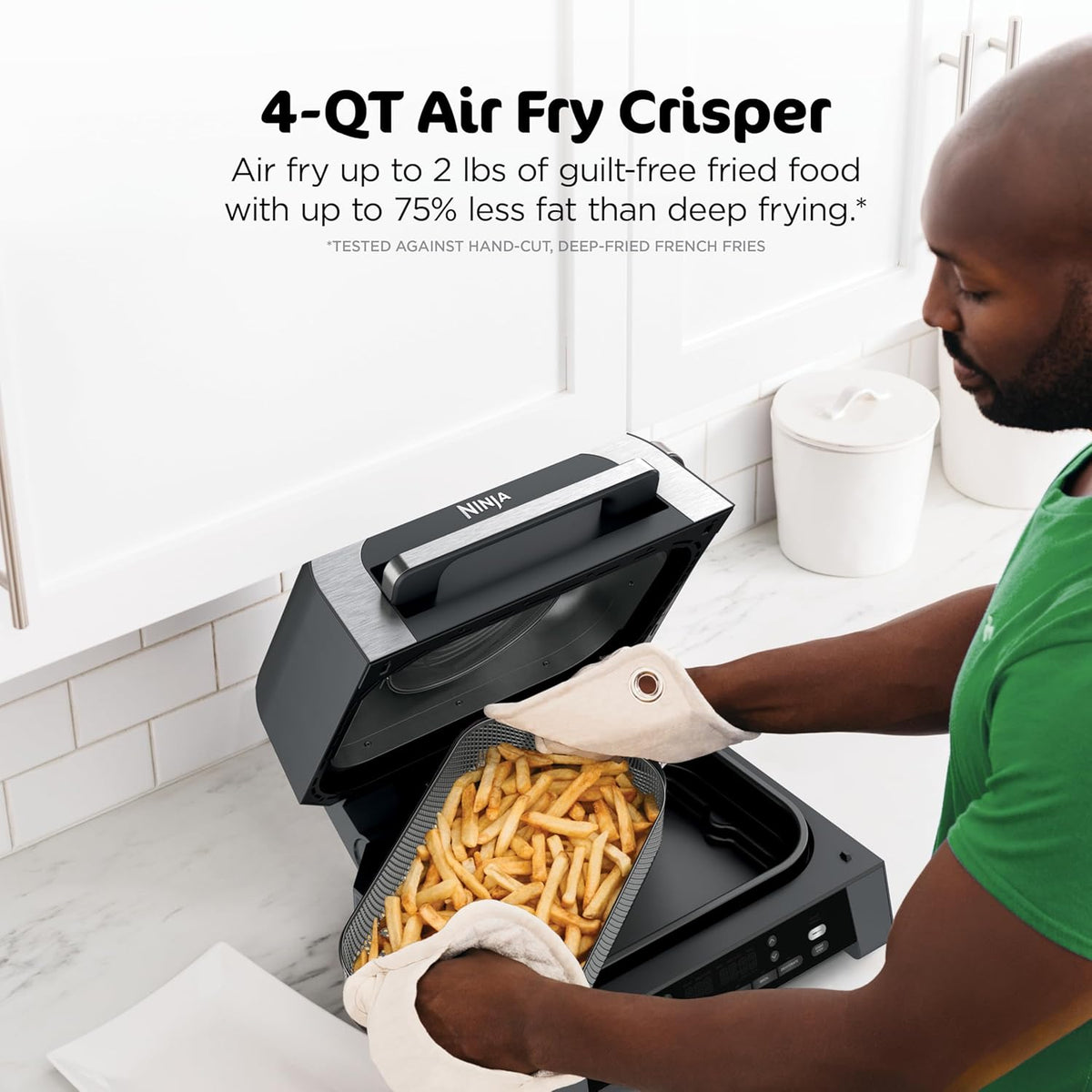 New Smart XL 6-in-1 Indoor Grill – Air Fry, Roast, Bake, Broil & Dehydrate with Smart Thermometer