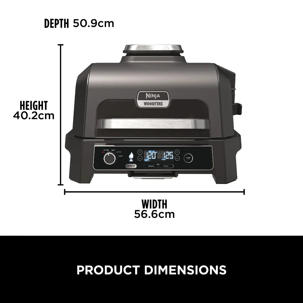 Ninja Woodfire Pro XL Electric BBQ Grill & Smoker | OG850UK